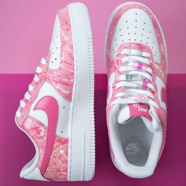 Pink Splatter Custom Air Force 1