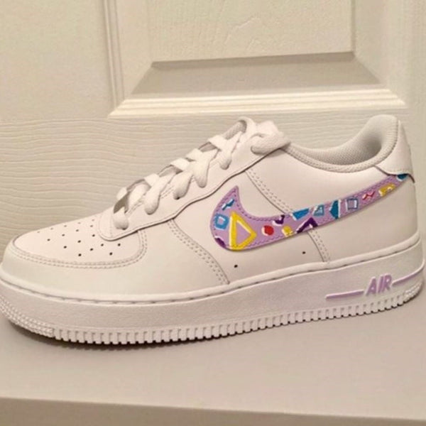 Purple Triangle Custom Air Force 1