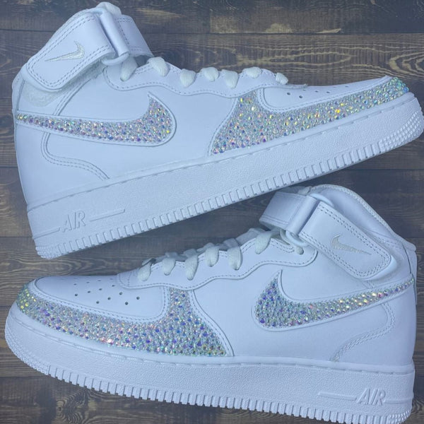 Rhinestone Blinks Custom Air Force 1 x Wedding Sneaker