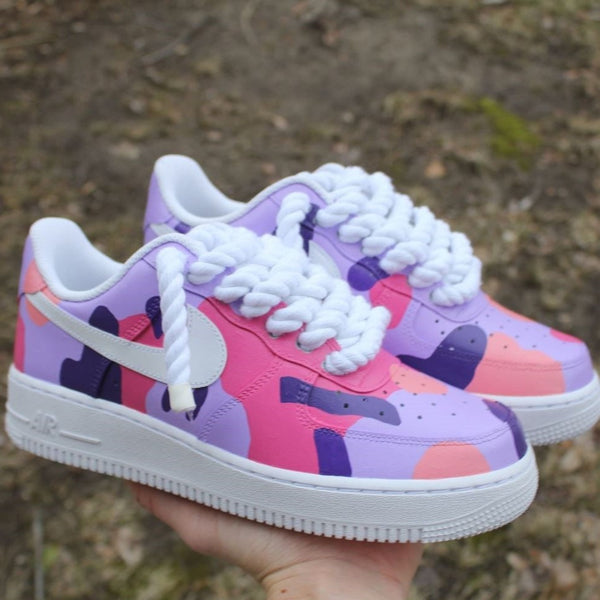 Purple Abstraction Custom Air Force 1