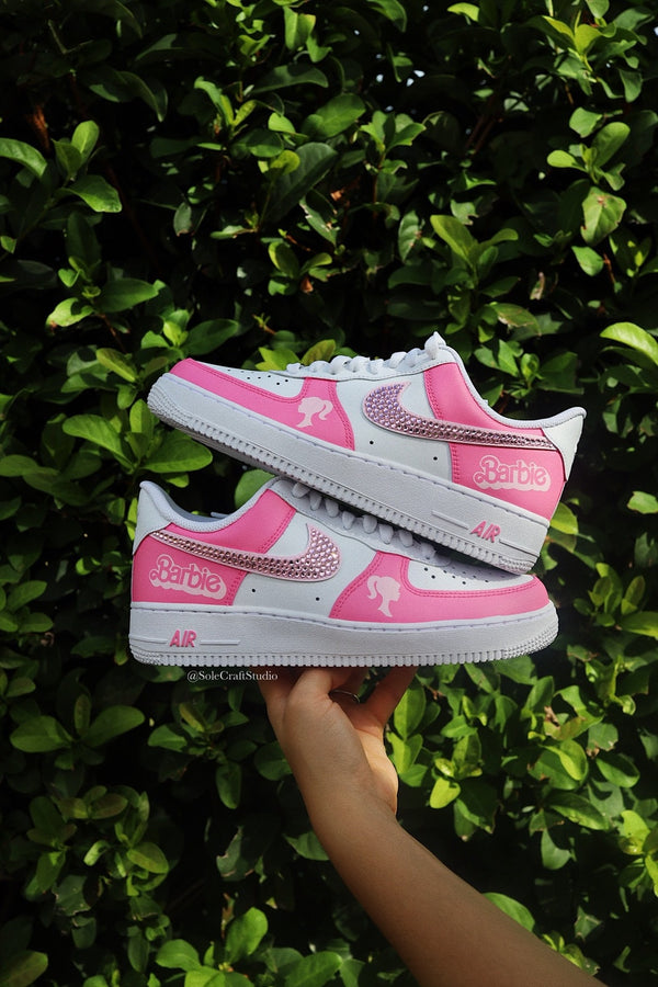 Wedding Shoes Custom Air Force 1 Pink Diamond