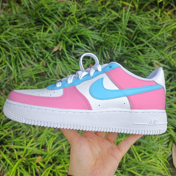 Pink-Blue Custom Air Force 1