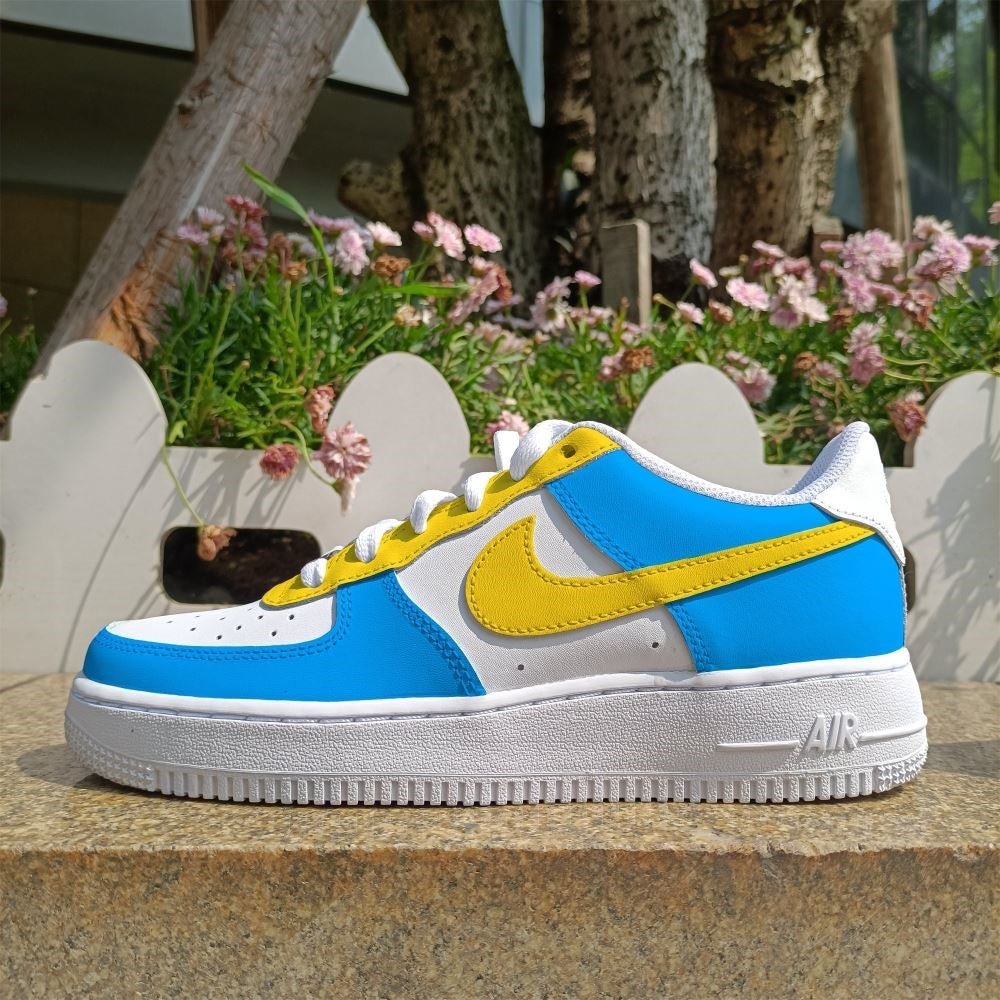 Yellow Blue Custom Air Force 1