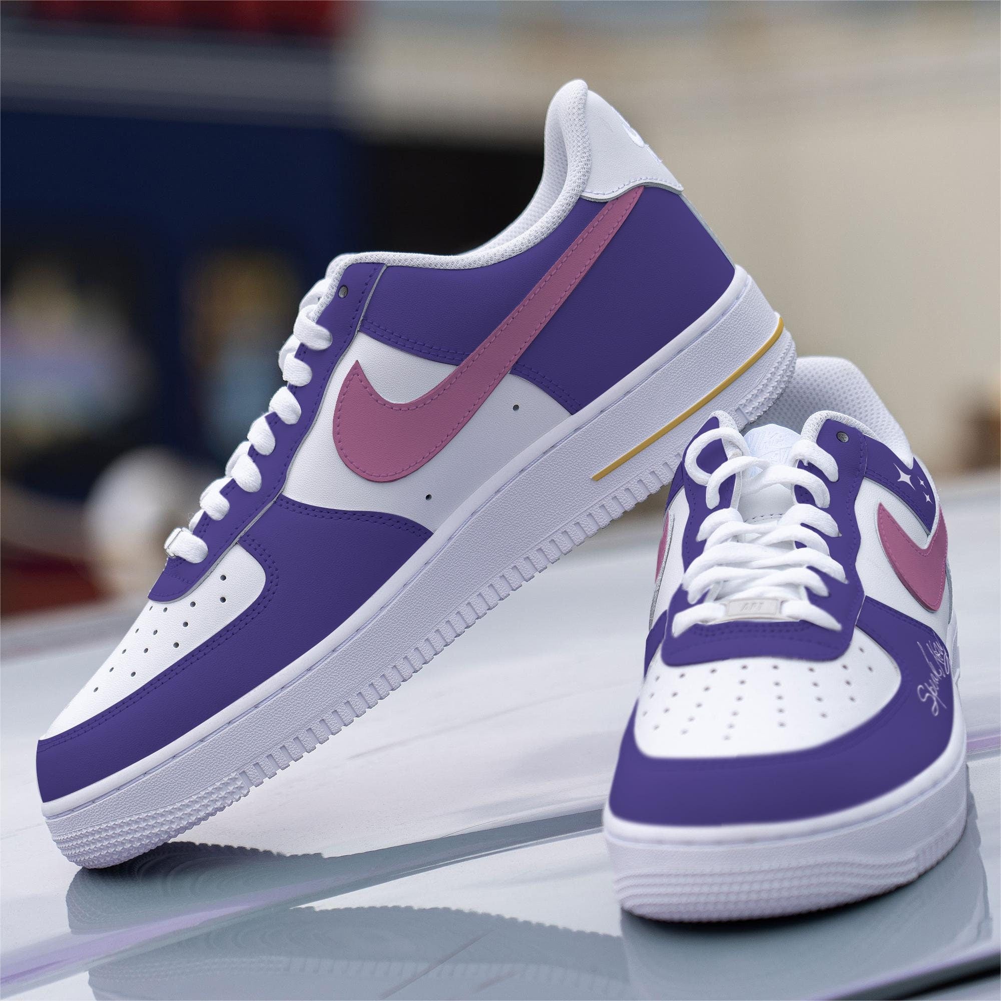 Custom Speak Now Taylor's Nike Air Force 1 Purple And Pink