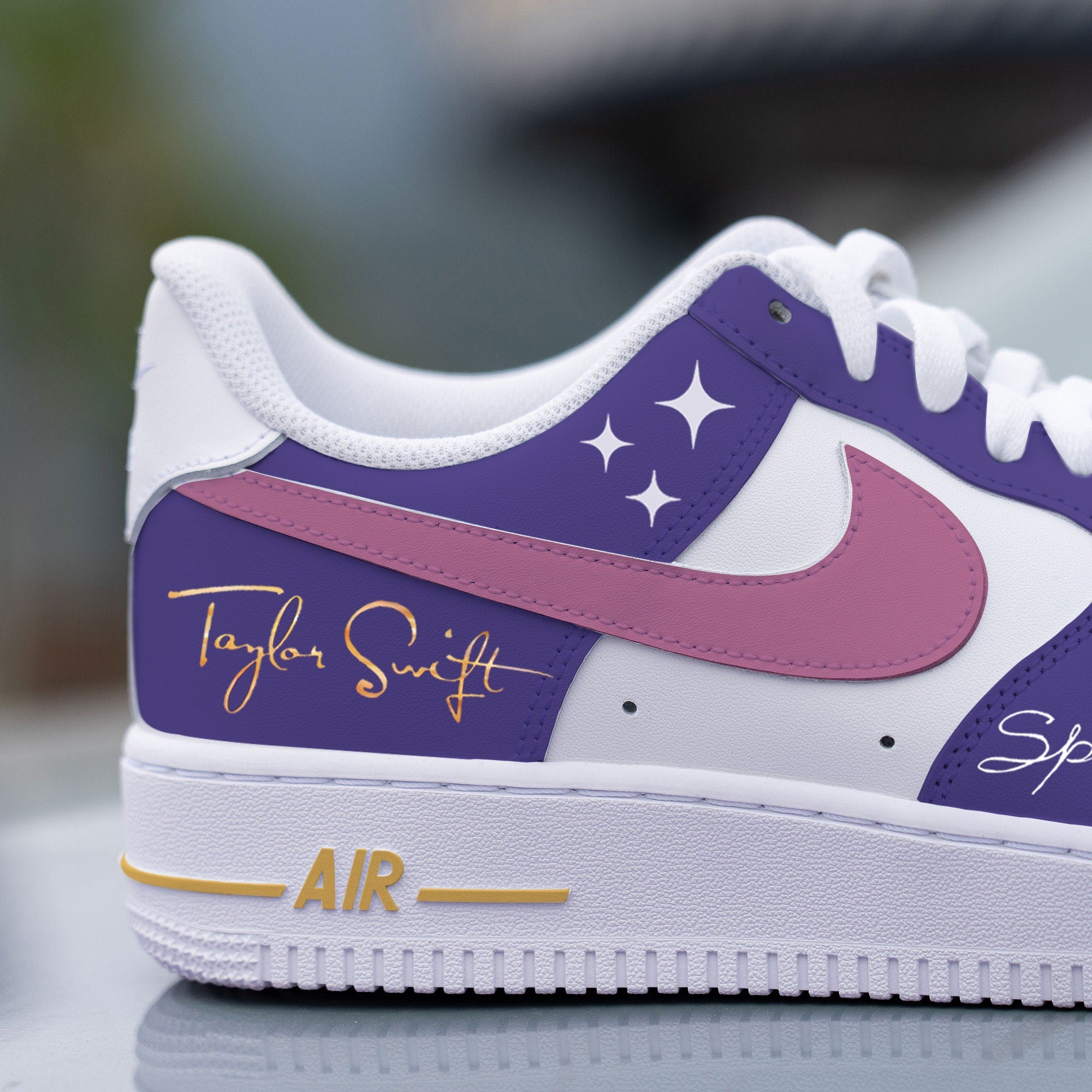 Custom Speak Now Taylor's Nike Air Force 1 Purple And Pink