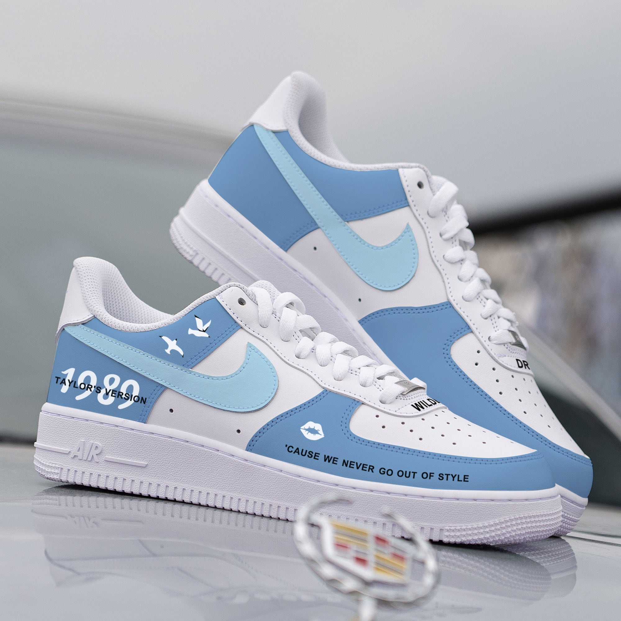 custom nike air force 1 blue