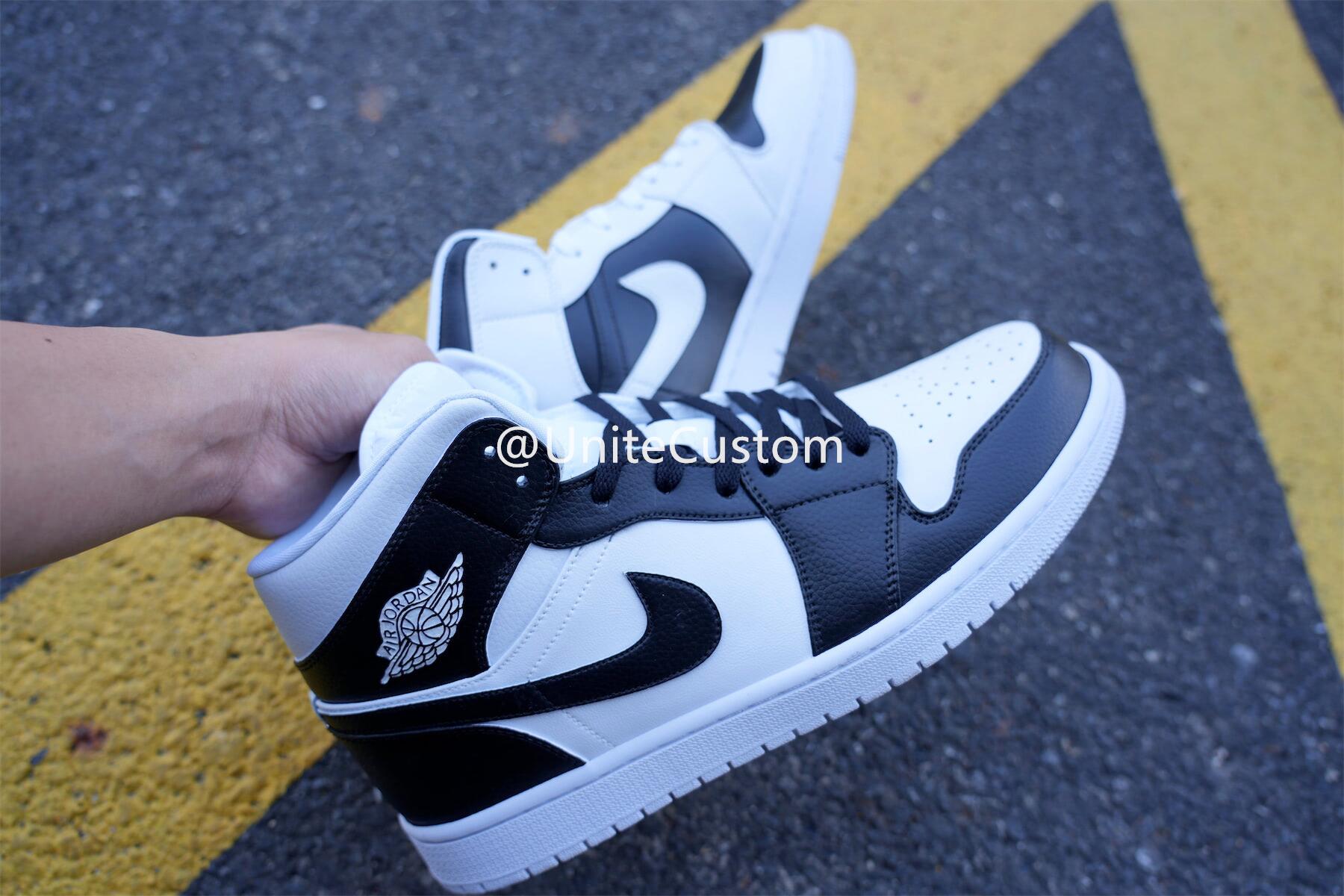 Custom Air Jordan 1 Black White