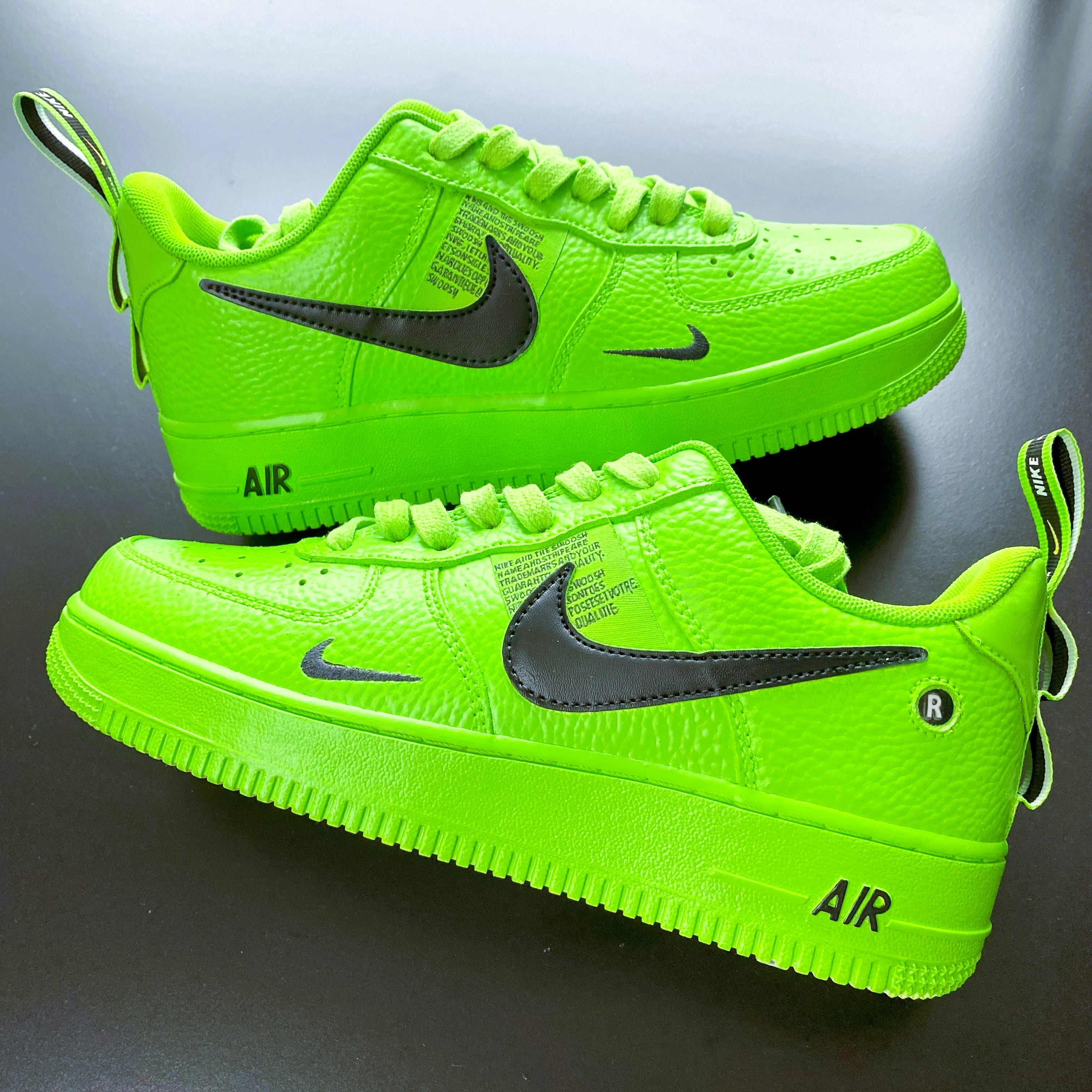 Fluorescent Green Custom Air Force 1