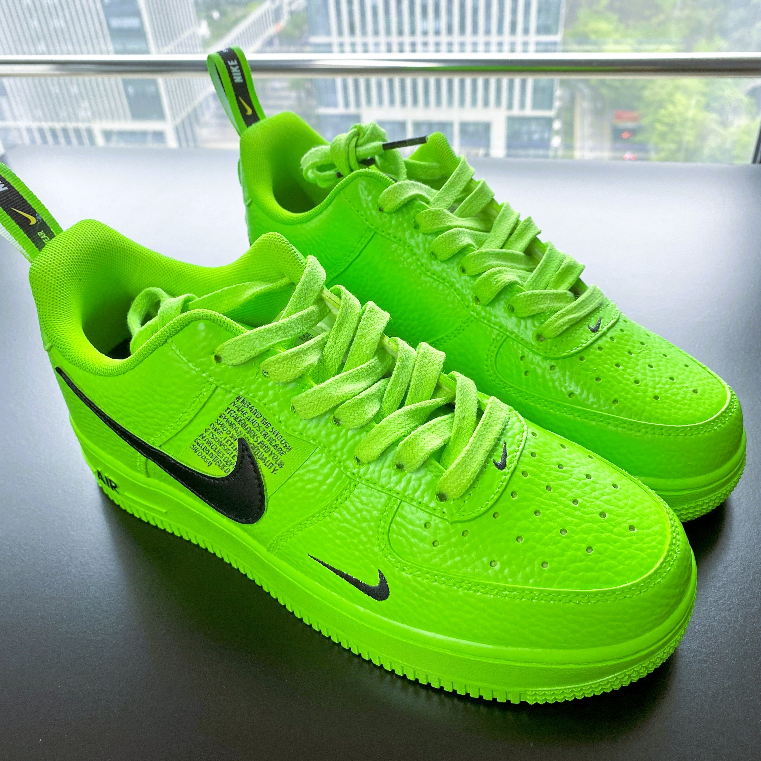 Fluorescent Green Custom Air Force 1