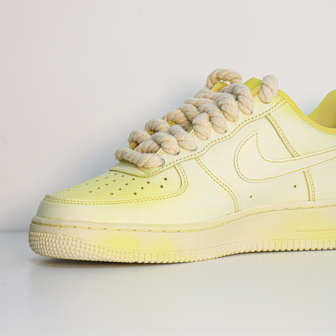 Yellow Hemp Rope Custom Air Force 1 – Unite Custom