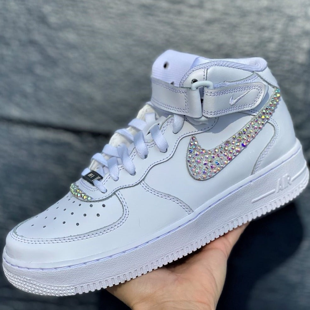 Colors Rhinestones Mid Custom Air Force 1 – unitecustom