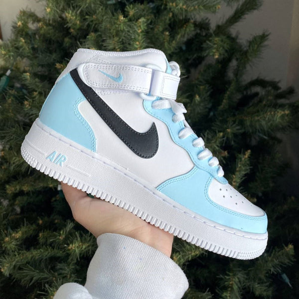 Blue&Black Custom Air Force 1
