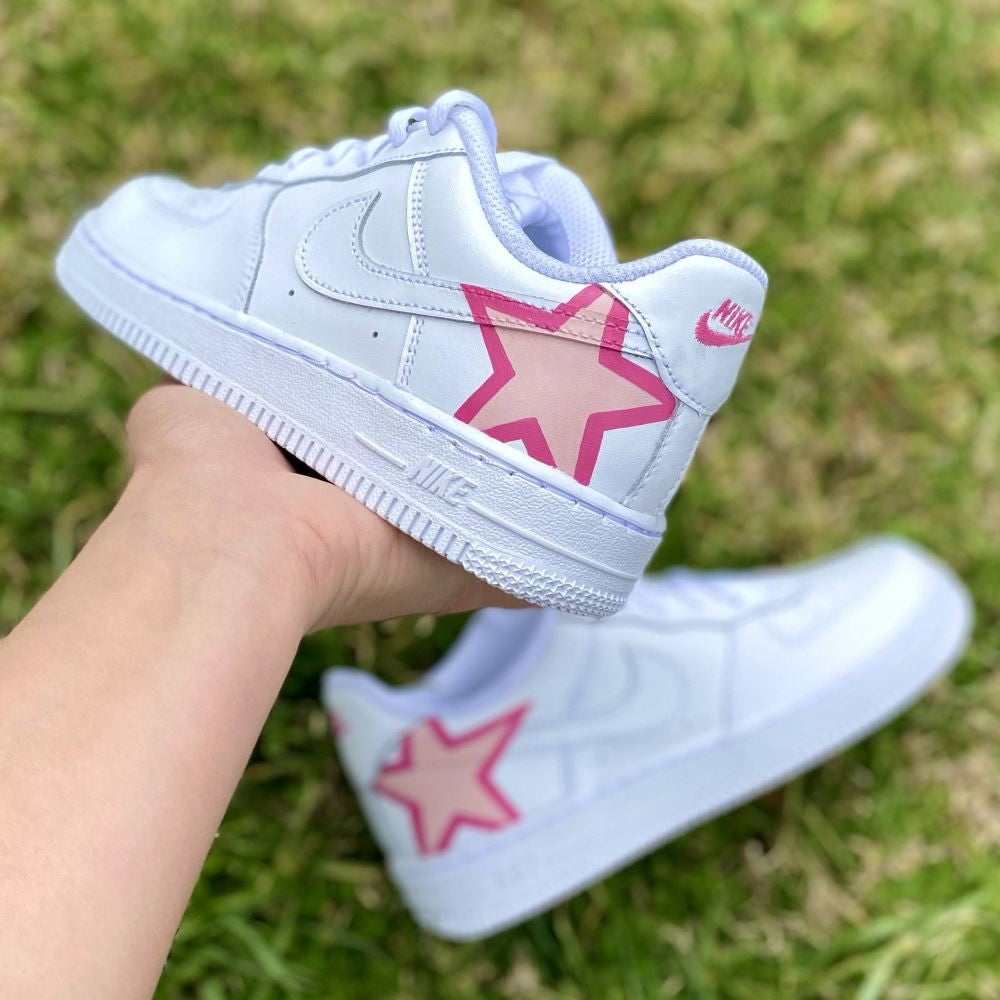 Pink Star Custom Air Force 1