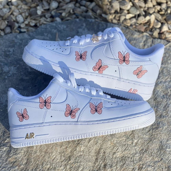Pink Butterflies Custom Air Force 1