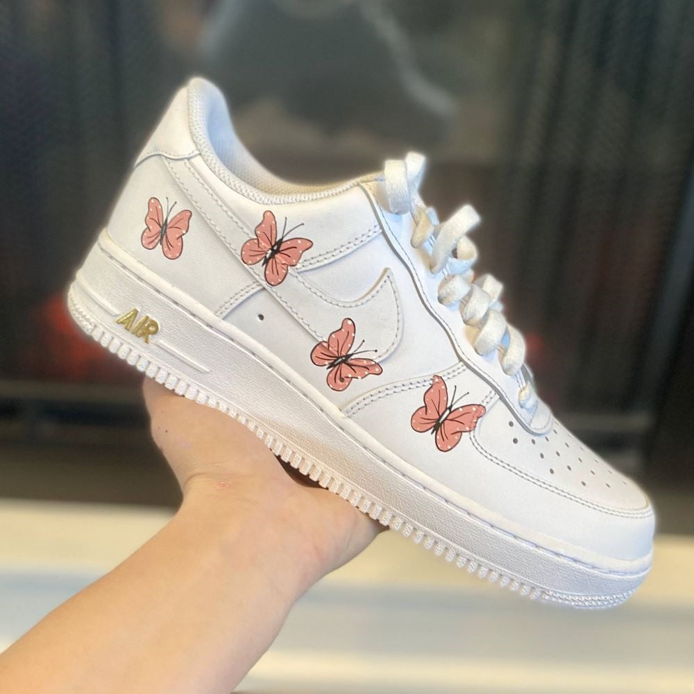 Pink Butterflies Custom Air Force 1 â Unite Custom