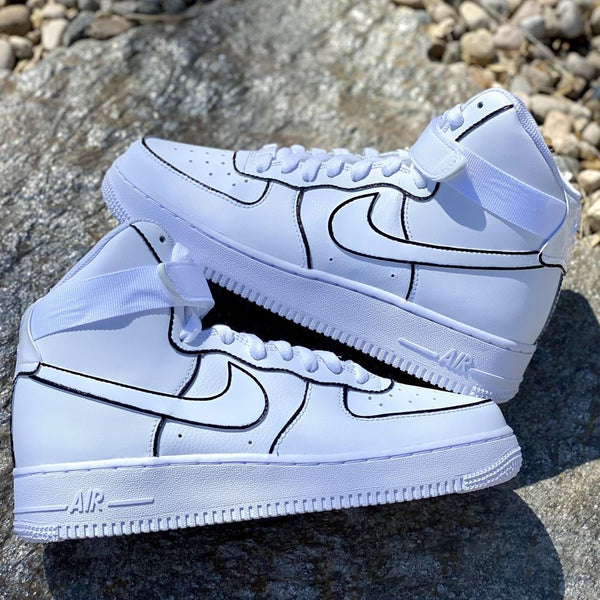 Black Lines Custom Air Force 1