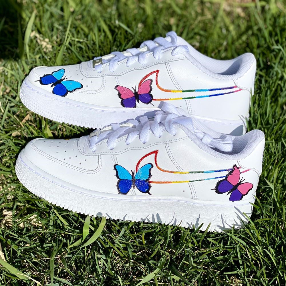 Colorful Butterflies Drip Custom Air Force 1