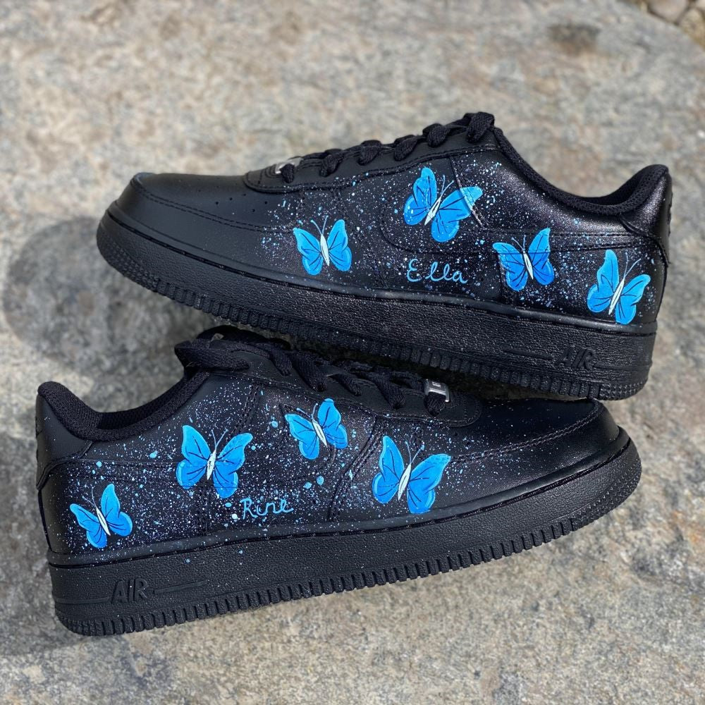 Blue Butterflies Custom Air Force 1