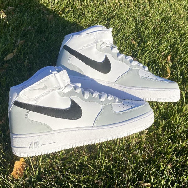 Grey Black Mid Custom Air Force 1