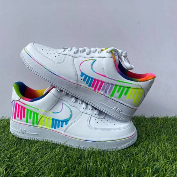 Rainbow Lines Custom Air Force 1