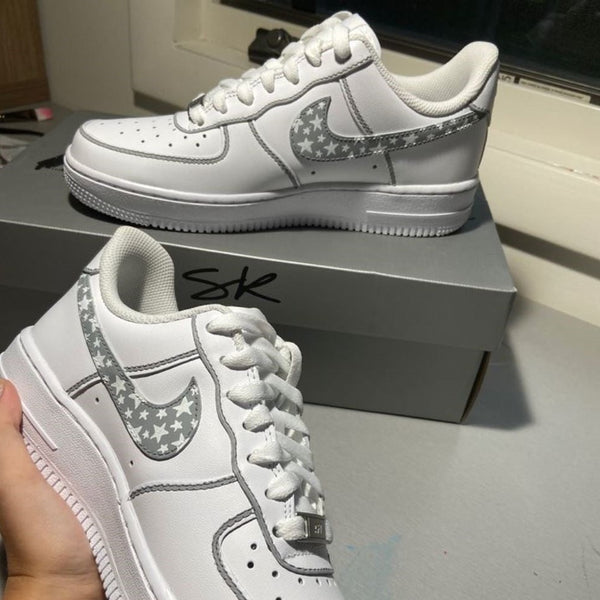 Grey Stars Custom Air Force 1