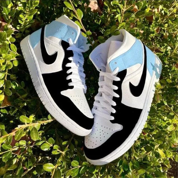 Blue Black Custom Air Jordan 1