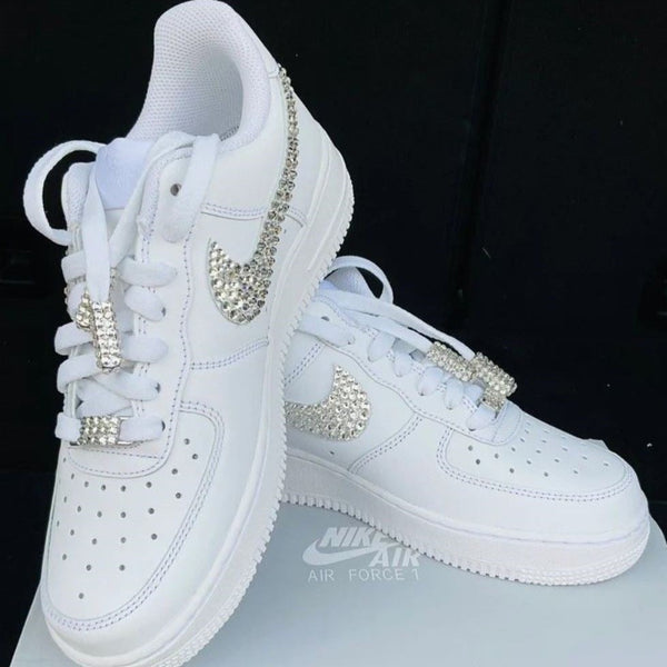 Rhinestones  Custom Air Force 1 x Wedding Sneaker