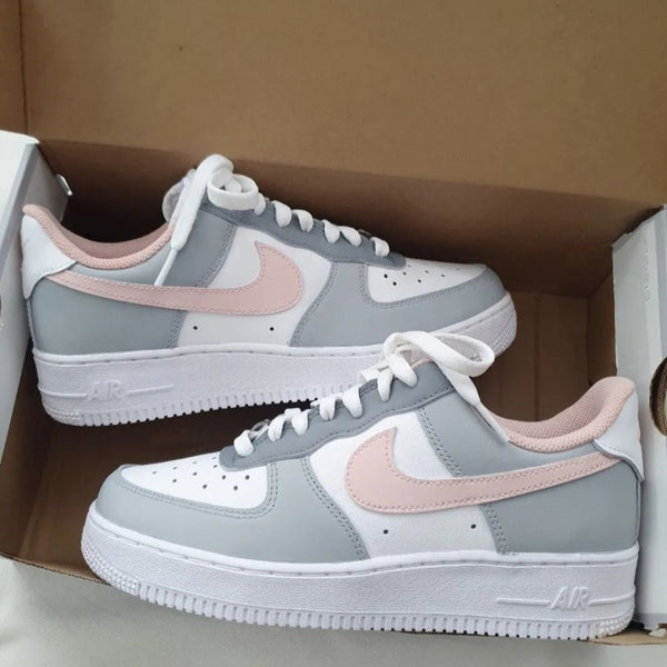 Grey Pink Custom Air Force 1