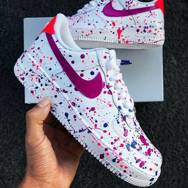 Purple Splatter Custom Air Force 1