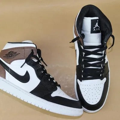 Custom Jordans Black Brown White