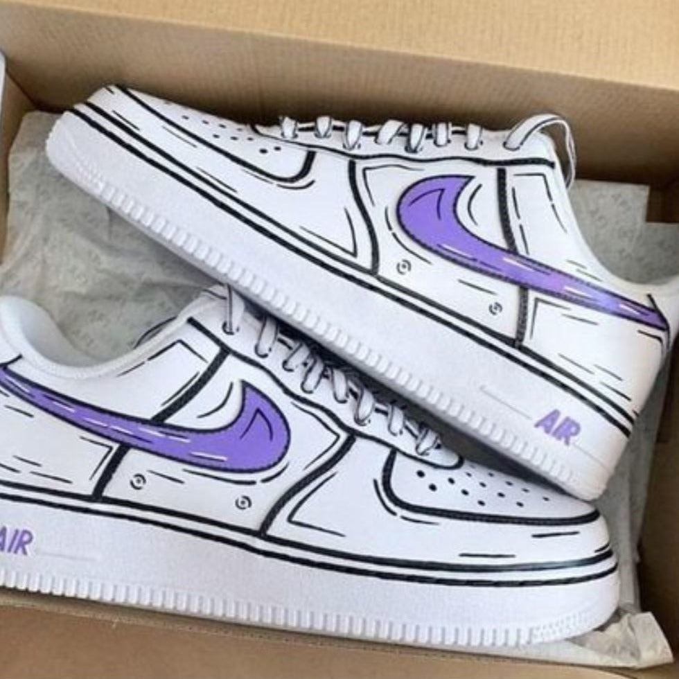 Purple Pen  Custom Air Force 1