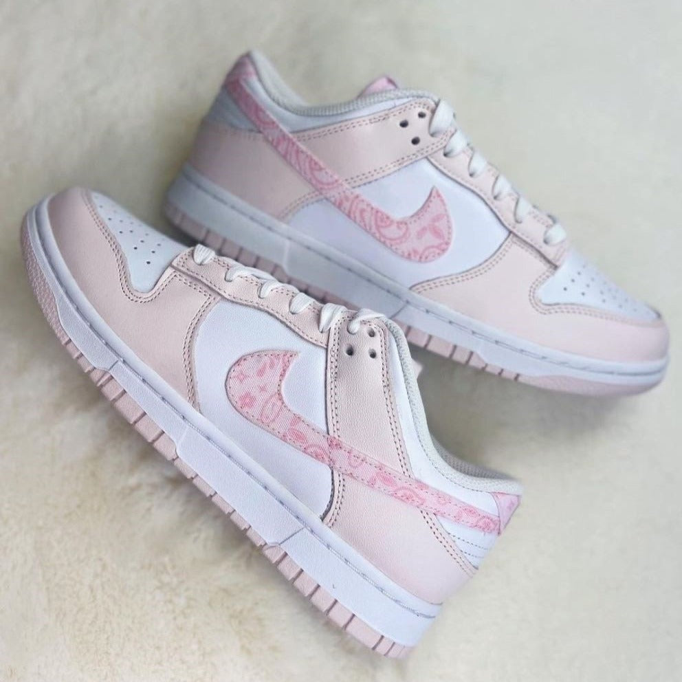 custom pink nike shoes
