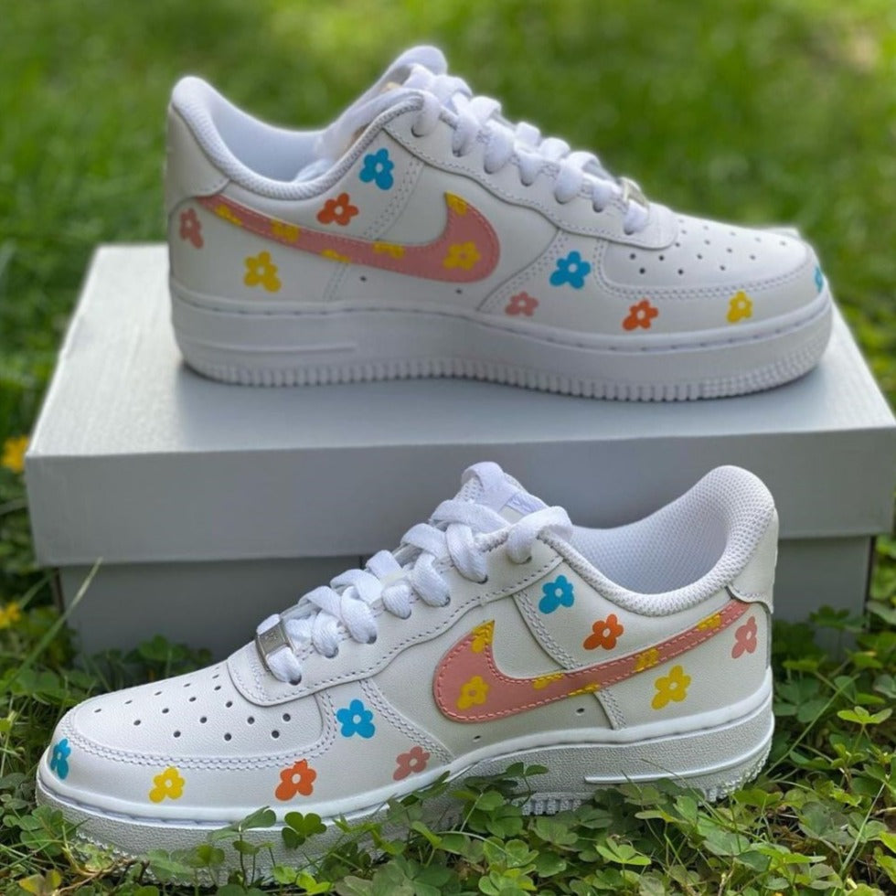 Flower Doodle Custom Air Force 1