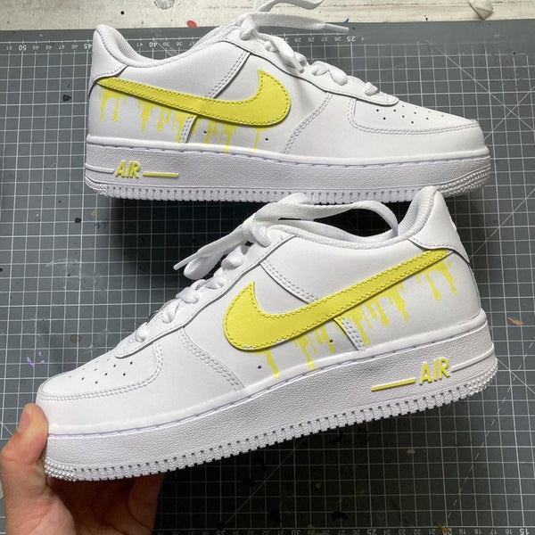 Yellow Drip Custom Air Force 1