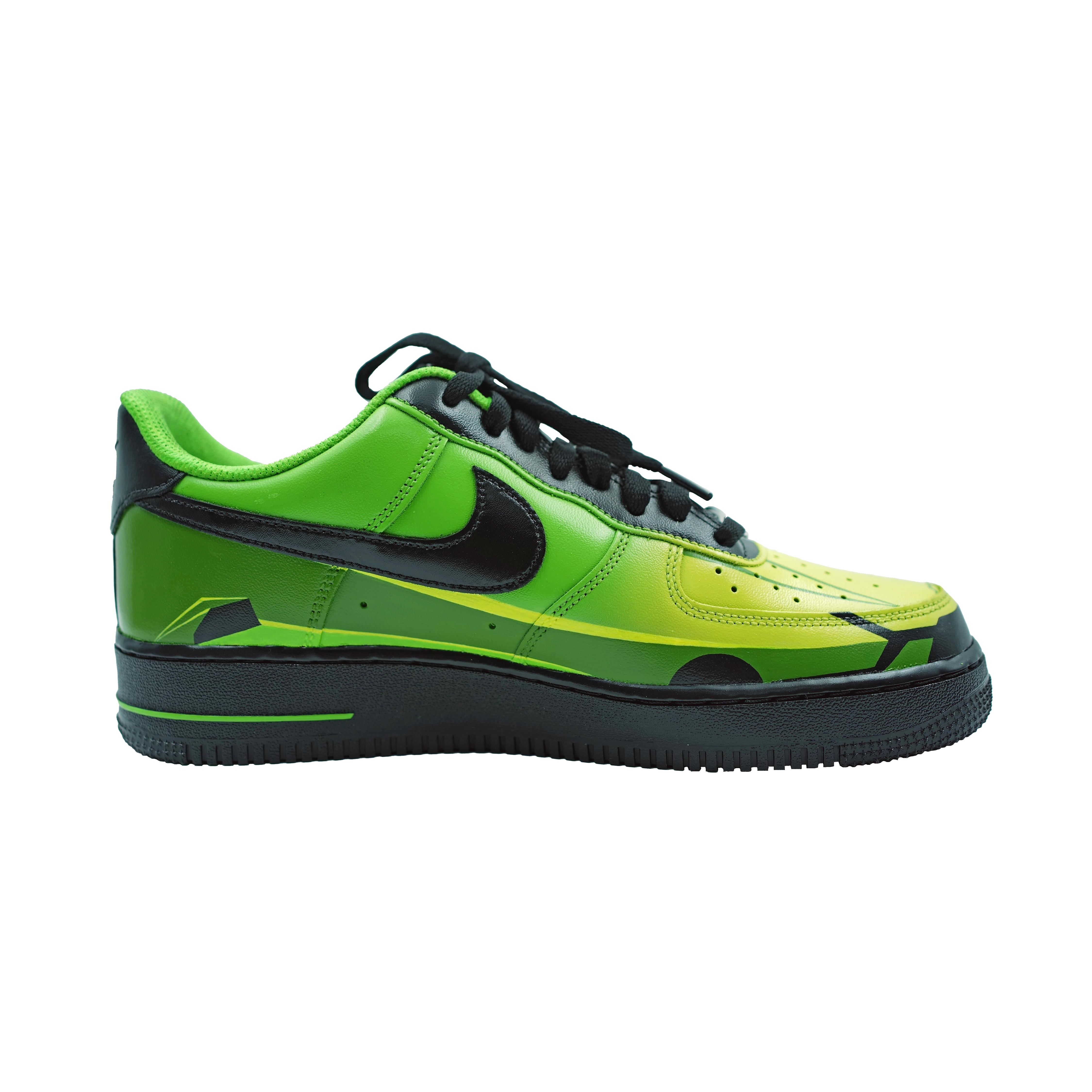 Custom Air Force 1 Green Lamborghini Pattern