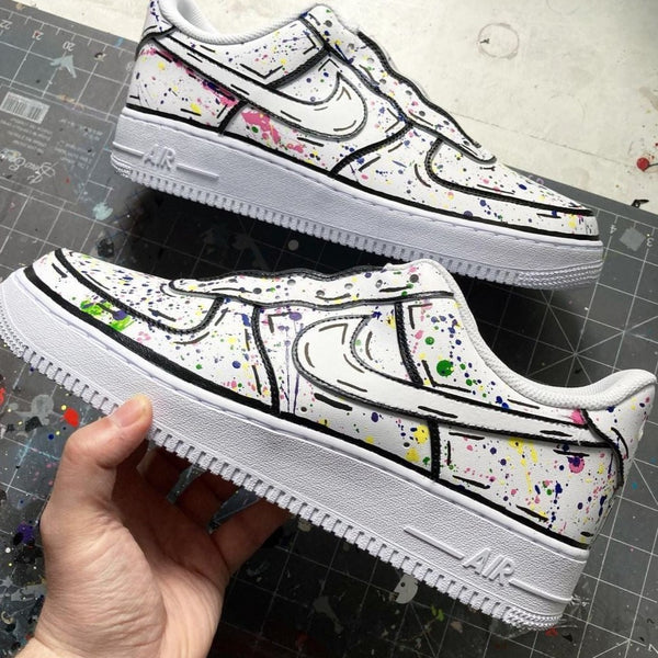 Colorful Splatter  Custom Air Force 1