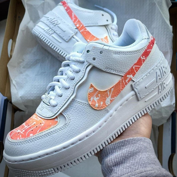 White Splatter Custom Air Force 1