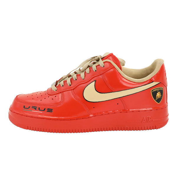 Custom Air Force 1 Orange Red Lamborghini Logo