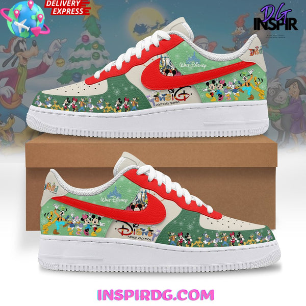 Custom Air Force 1 Red Green Cartoon Characters
