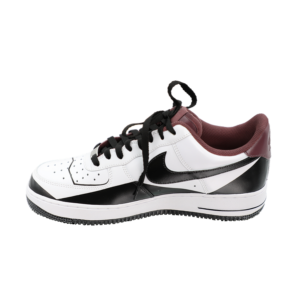 Custom Air Force 1 White Black Burgundy Lamborghini Logo