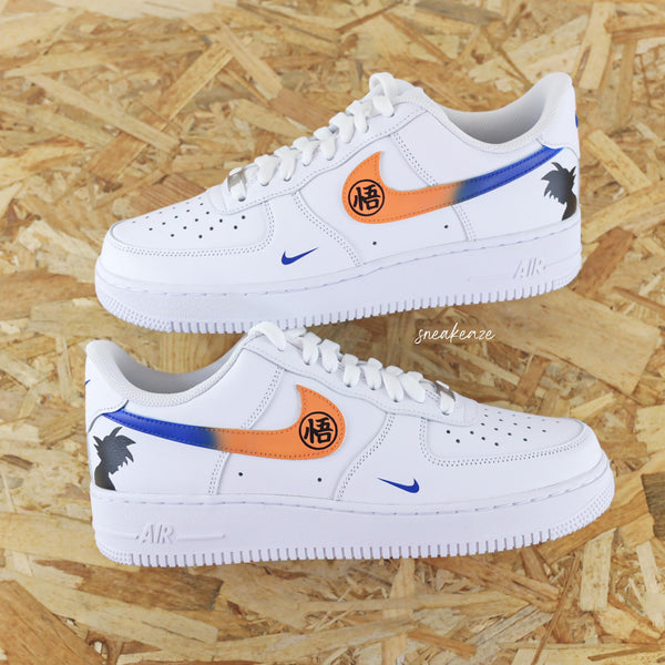 Custom Air Force 1 White Dragon - Ball Pattern