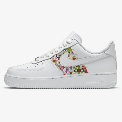 Custom Air Force 1 White With Floral Pattern