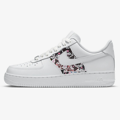 Custom Air Force 1 White With Kuromi Cartoon Patterns