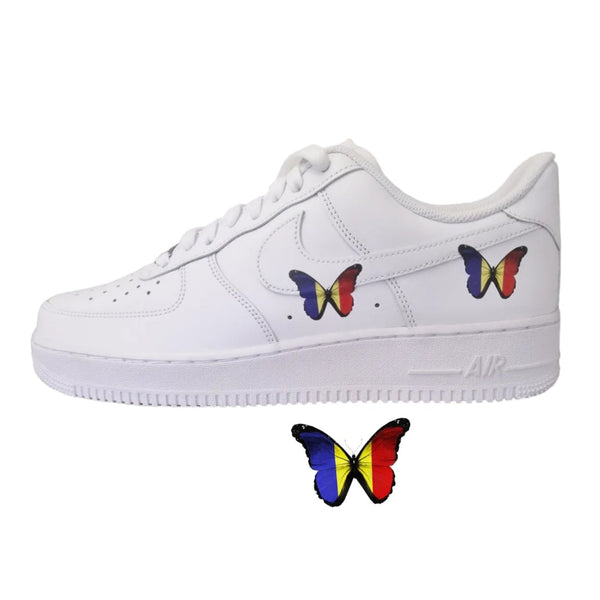 Custom Air Force 1 White With Multicolor Butterflies
