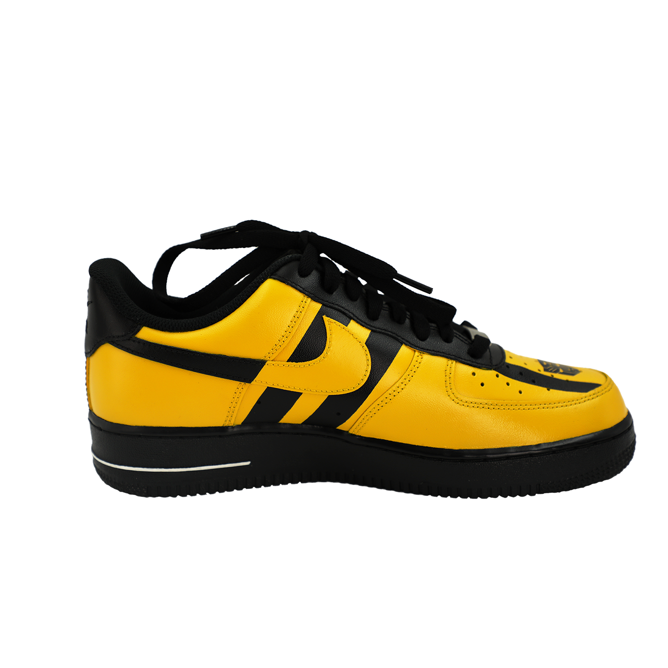 Custom Air Force 1 Yellow Black Stripes Camaro Theme