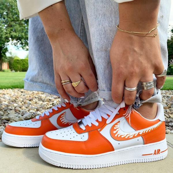 Orange Custom Air Force 1