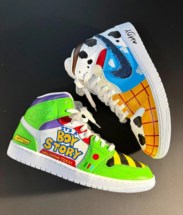 Custom Air Jordan 1 Multicolor Cartoon - Themed