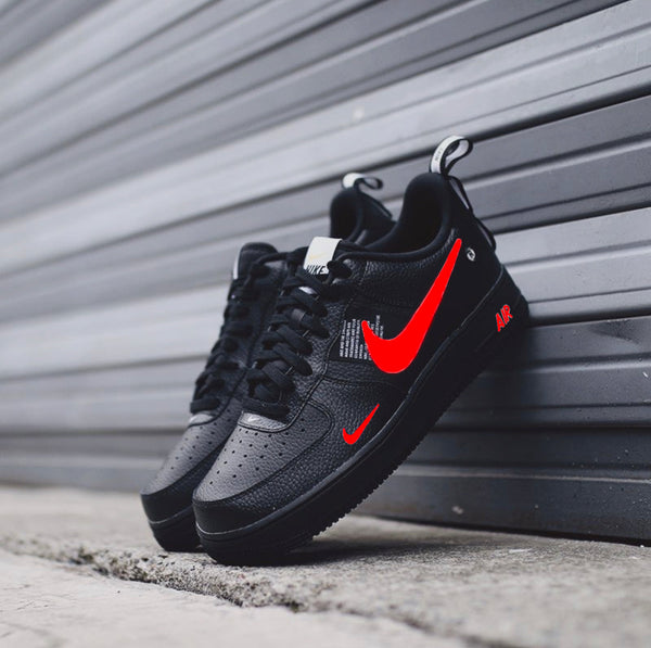 Custom Air Force 1 Black Red