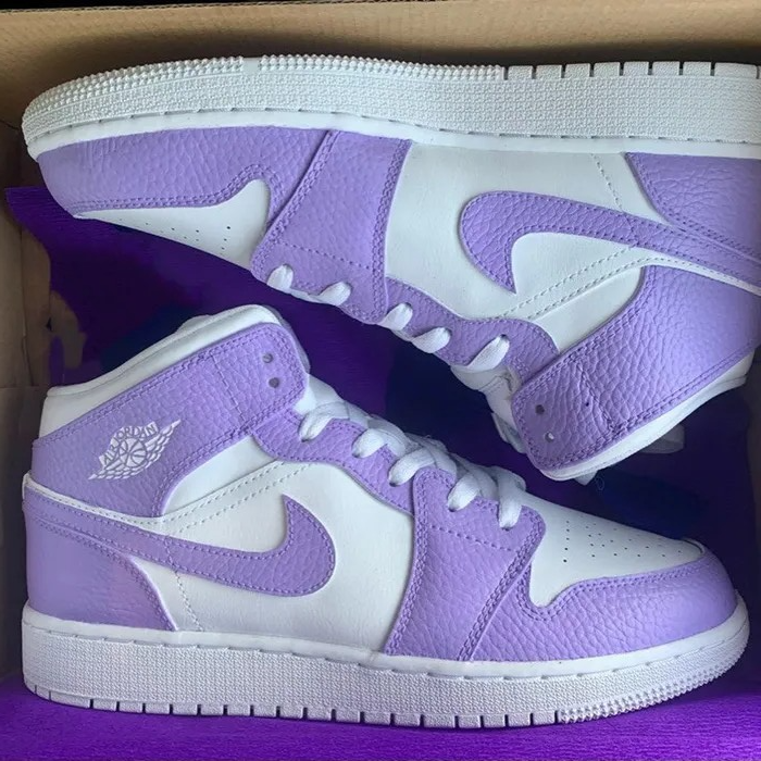 Custom Jordans Purple White