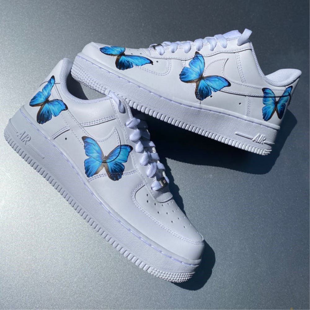 Blue Butterflies Custom Air Force 1